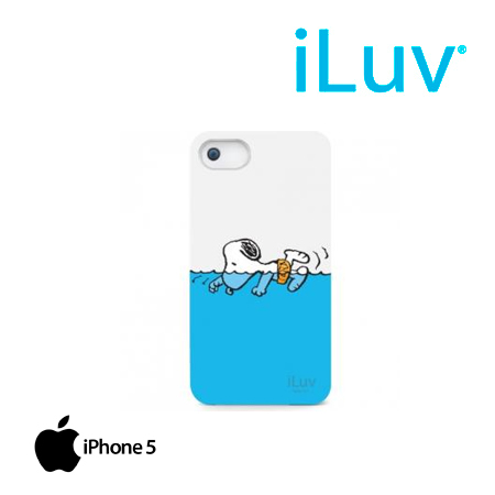 ESTUCHE ILUV P/IPHONE 5 SNOOPY HARDSHELL CASE WHITE/SKYBLUE (PN ICA7H383WHT)